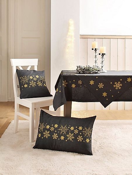 Dreams Kissenbezug Schneeflocke, Weihnachtsdeko, (1 Stück), mit aufwendiger günstig online kaufen