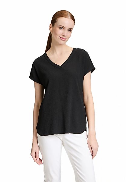 Betty Barclay Kurzarmshirt "Betty Barclay Damen Basic Shirt mit V-Ausschnit günstig online kaufen