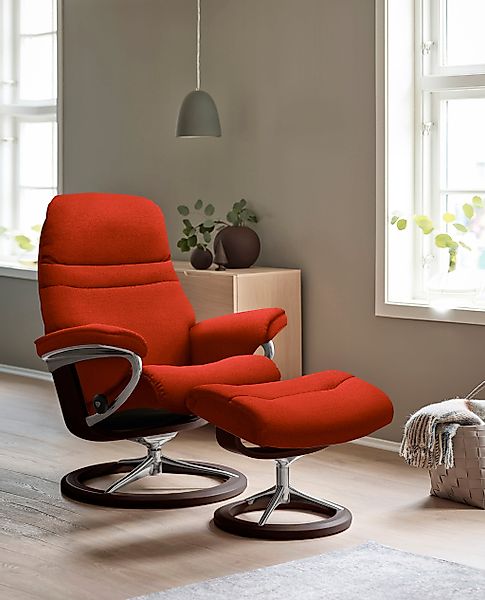 Stressless Relaxsessel "Sunrise", (Set, Relaxsessel mit Hocker), mit Signat günstig online kaufen