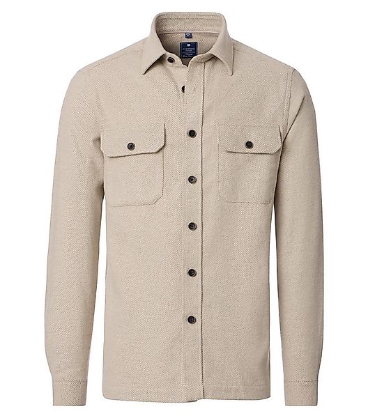 Redmond Langarmhemd uni Overshirt günstig online kaufen