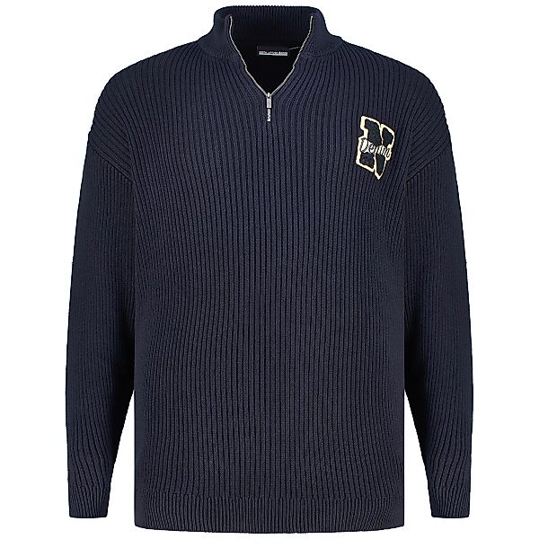 North Strickpullover aus Baumwolle Farbe blau Größe: 4XL günstig online kaufen