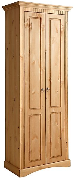 Home affaire Garderobenschrank "Rustic", aus massiver Kiefer, Breite 71 cm, günstig online kaufen