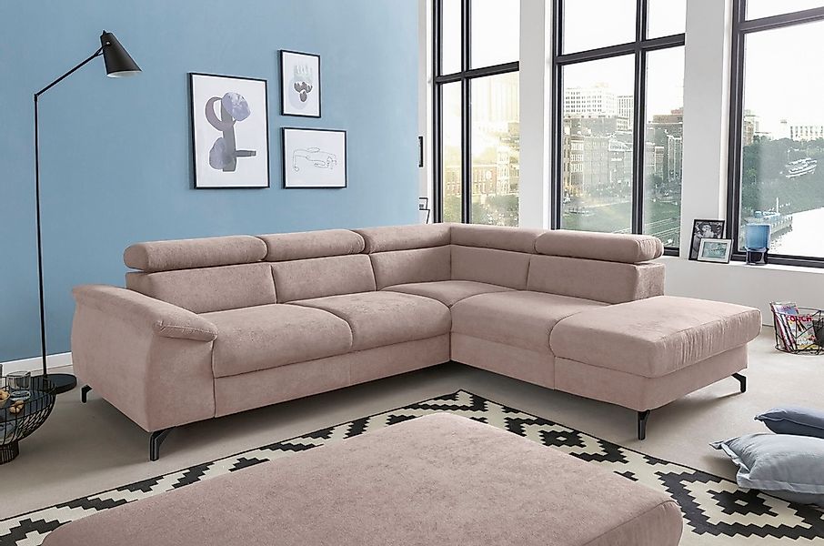 COTTA Polstergarnitur "Komaris L-Form", (Set), Set bestehend aus: Ecksofa m günstig online kaufen