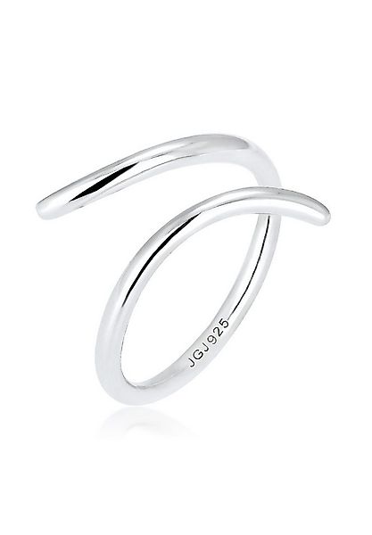 Elli Fingerring Wickelring offen verstellbar Statement 925 Silber, Geo günstig online kaufen
