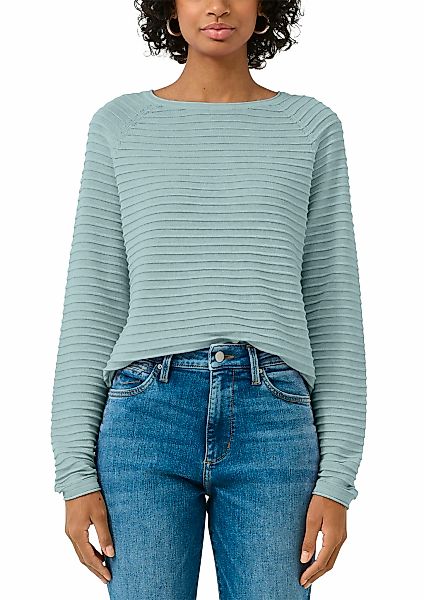 QS Strickpullover mit Strukturmuster günstig online kaufen