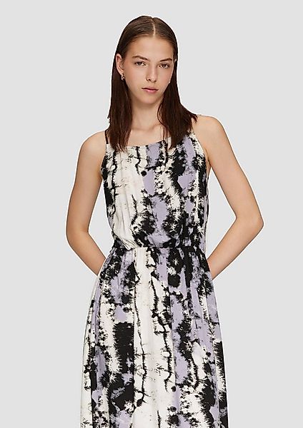 QS Maxikleid Kleid Gemustertes Maxikleid mit doppelten verstellbaren Träger günstig online kaufen