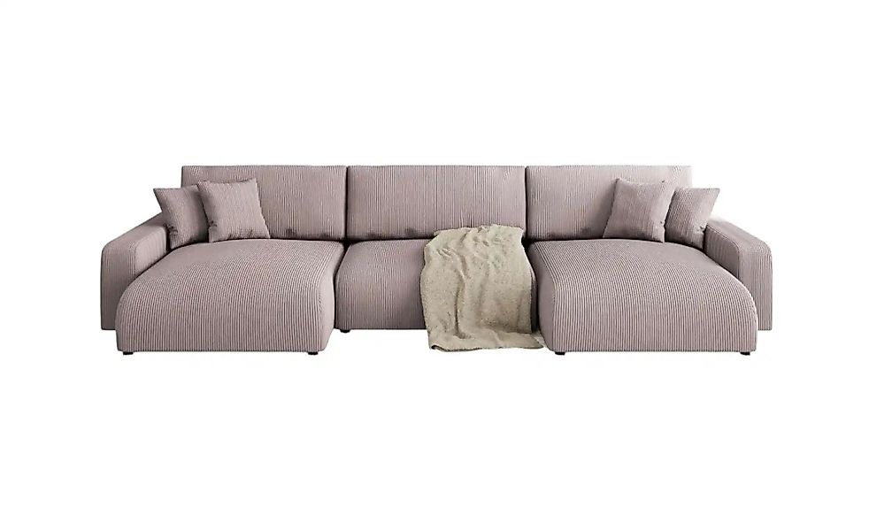 S-STYLE Wohnlandschaft  Emma ¦ rosa/pink ¦ Maße (cm): B: 332 H: 78 Polsterm günstig online kaufen