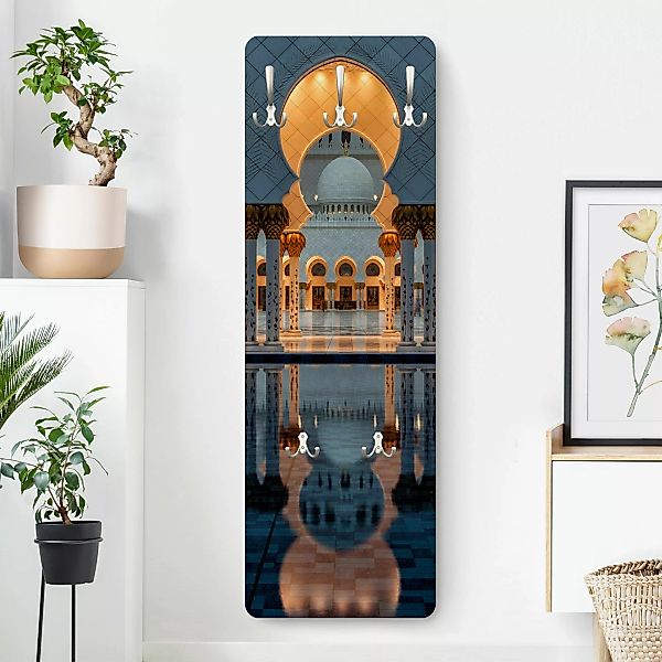 Wandgarderobe Holzpaneel Architektur & Skyline Reflexionen in der Moschee günstig online kaufen