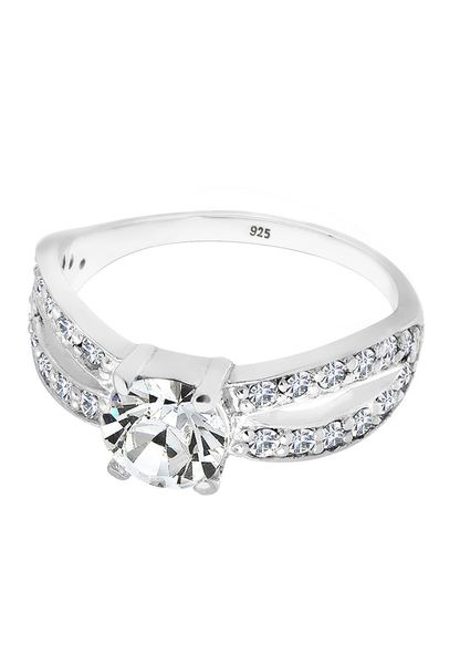 Elli Fingerring Solitär Glamourös 925 Silber, günstig online kaufen