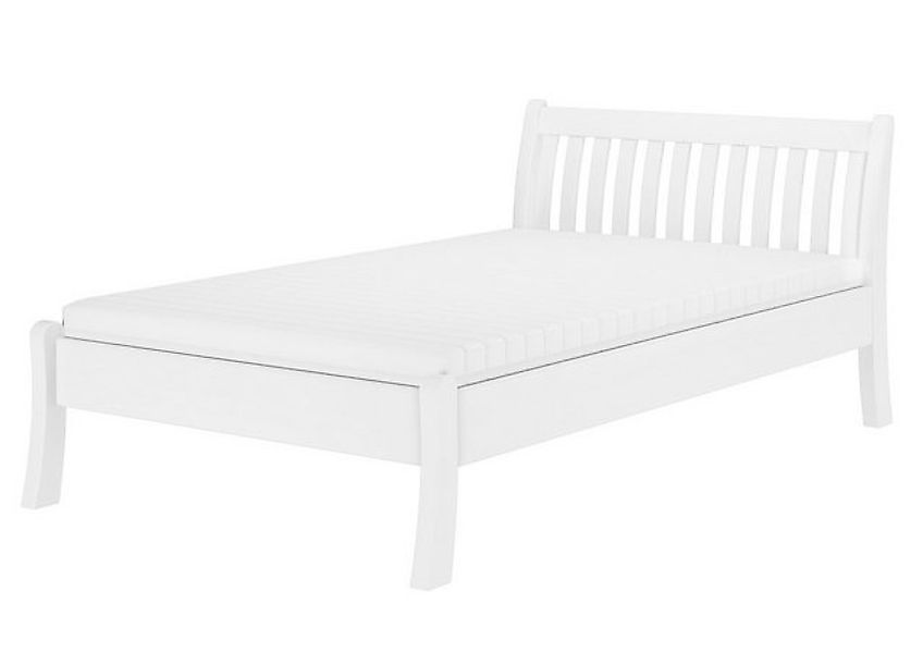 ERST-HOLZ Bett Weißes Geschwungenes Einzelbett 120 günstig online kaufen