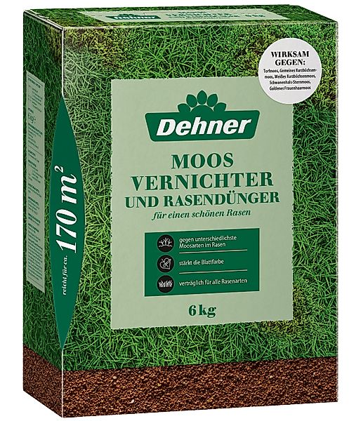 Dehner Rasendünger Moosvernichter und Rasendünger, 6 günstig online kaufen