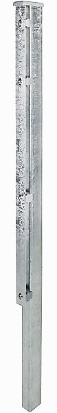 Alberts Zaunpfosten, 60x40 mm für Doppelstabmattenzaun, 200 cm, mit Flachei günstig online kaufen