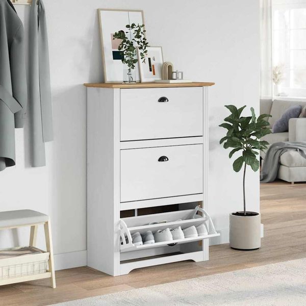 vidaXL Schuhregal Schuhregal BODO Weiß und günstig online kaufen