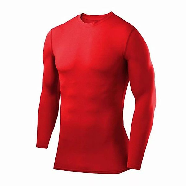 POWERLAYER Langarmshirt PowerLayer Kompressions Shirt Herren - Rot (Alt) (1 günstig online kaufen