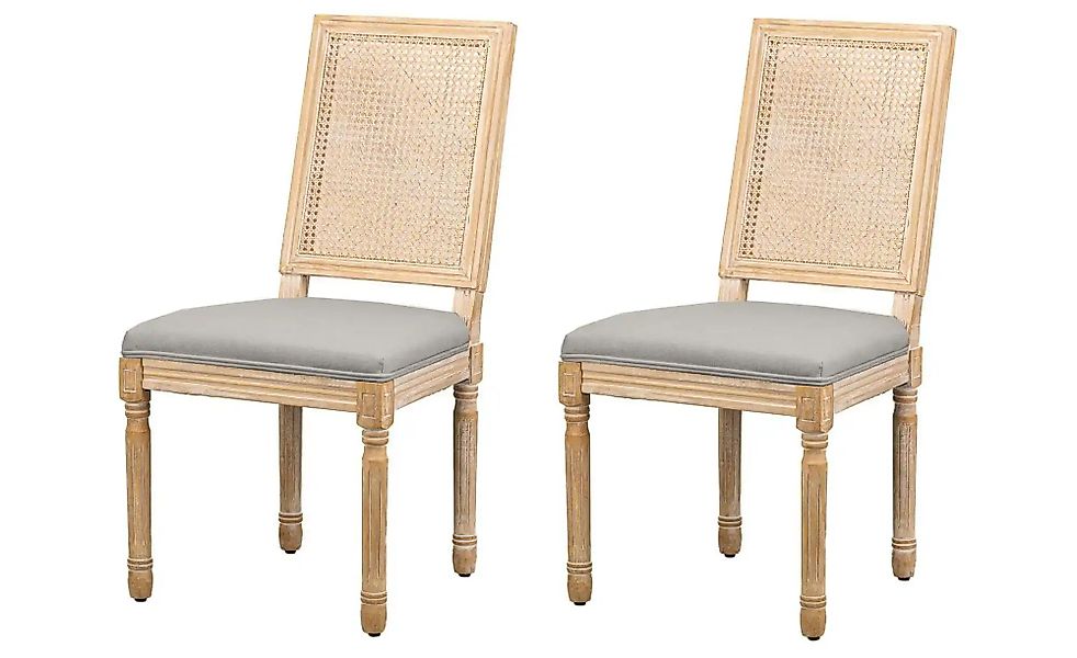 Stuhl 2er-Set  Cambridge ¦ grau ¦ Maße (cm): B: 50 H: 98 Stühle > Polsterst günstig online kaufen