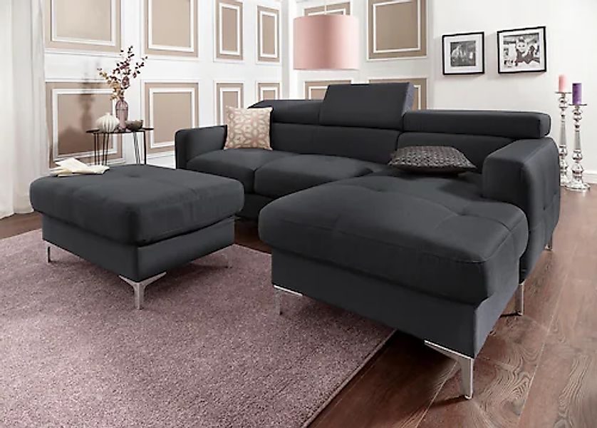 COTTA Polstergarnitur »Sammy L-Form«, (Set), Set bestehend aus: Ecksofa mit günstig online kaufen