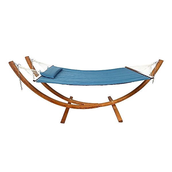 Axi Hängematte Hawaii Set mit Holzgestell Blau günstig online kaufen