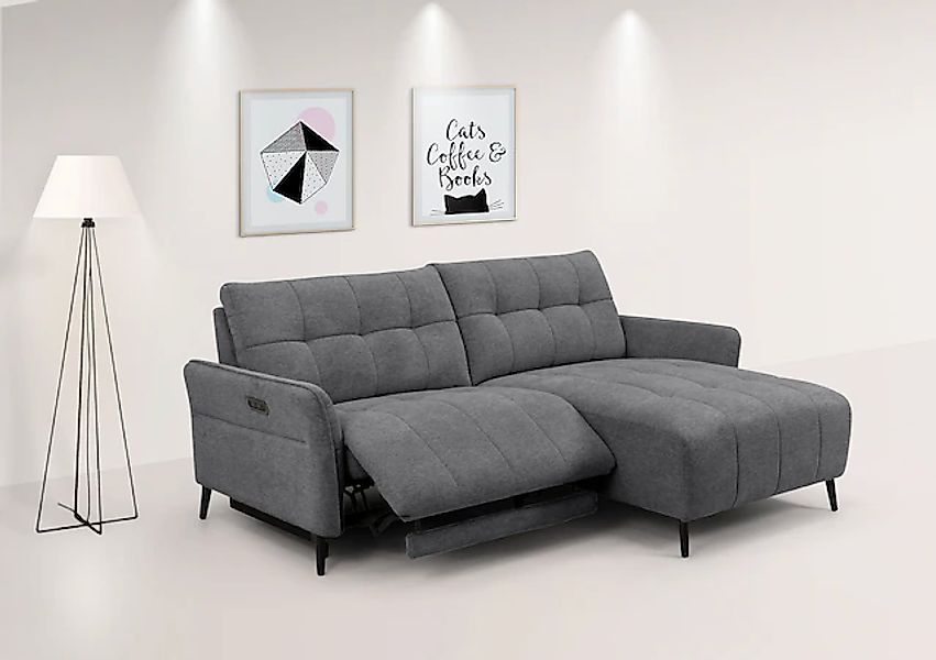 INOSIGN Ecksofa "DENIO 3-Sitzer, L-Form (Breite 209cm), elektr. Relaxfunkti günstig online kaufen