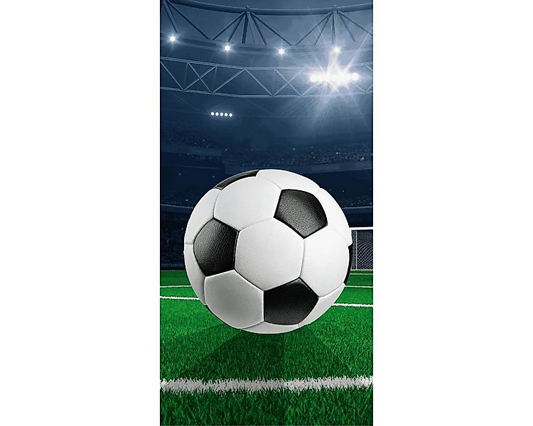Jerry Fabrics Strandtuch Football Strandtuch Badetuch 70×140 cm Baumwolle günstig online kaufen