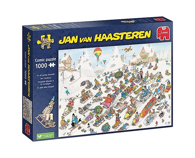 Jan van Haasteren Puzzle Jan van Haasteren Es geht alles bergab 1000 Teile günstig online kaufen