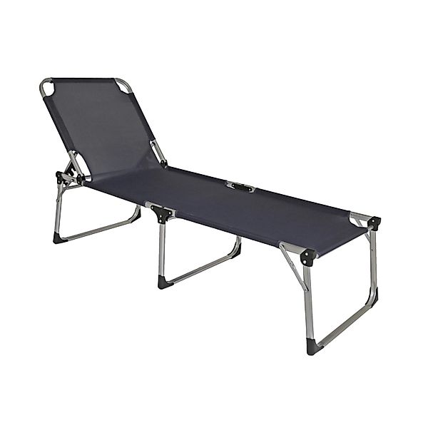 Garden Pleasure XXL-Sonnenliege Abaco 45 cm x 70 cm x 214 cm Anthrazit-Silb günstig online kaufen