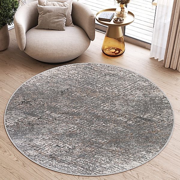 Tapiso Teppich VALLEY, rund, Höhe: 9 mm, Wohnzimmer, Schlafzimmer, Vintage günstig online kaufen