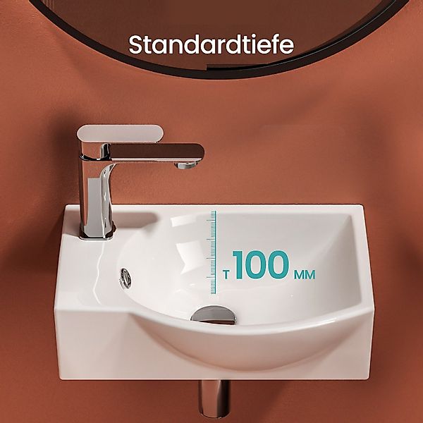 EMKE Aufsatzwaschbecken Aufsatzwaschtisch Wandmontage Waschtisch für günstig online kaufen