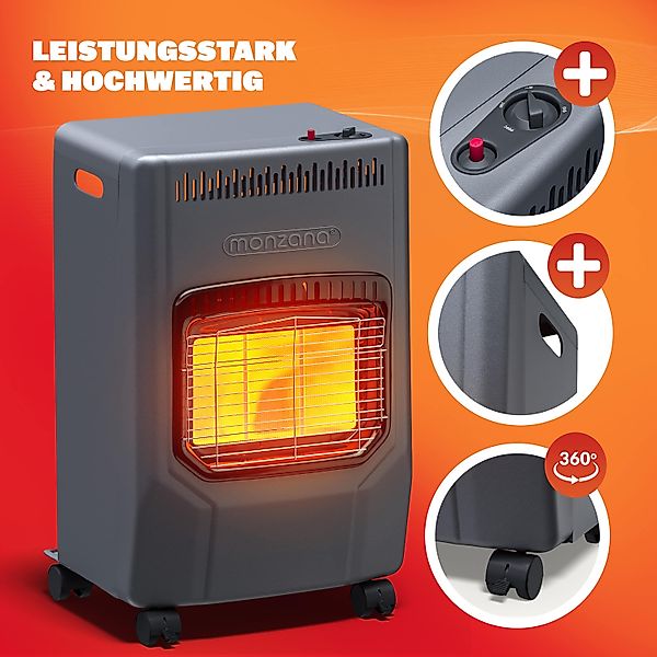 monzana Heizlüfter, Gasheizung 4200W Gasofen 3 günstig online kaufen