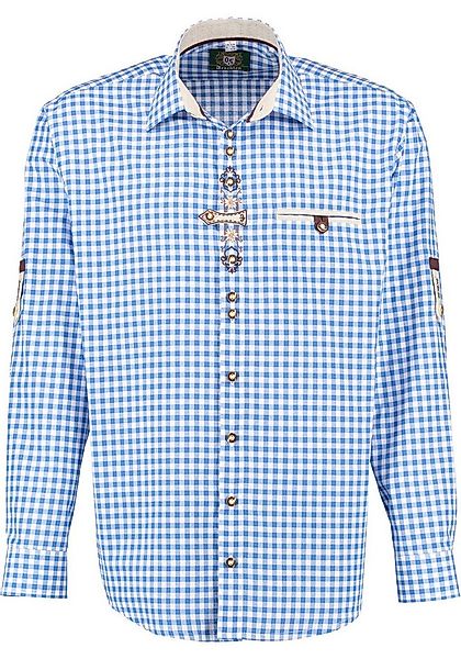 OS Trachten Trachtenhemd Trufu Herren Langarmhemd mit Paspeltasche günstig online kaufen