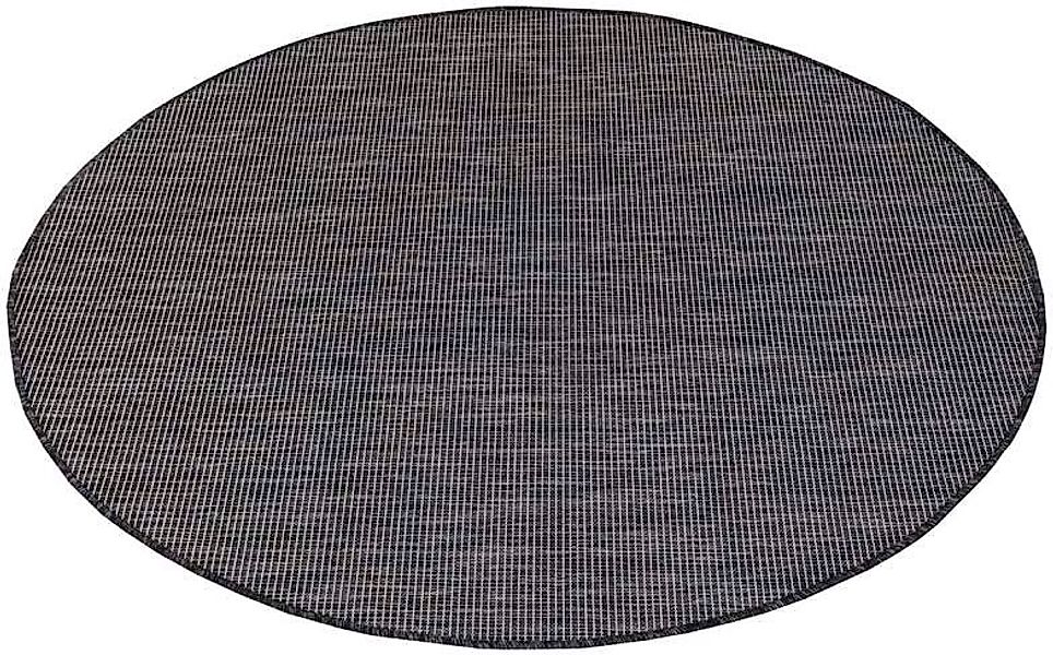 Carpet City Outdoorteppich "PALM2778" rund 5 mm Höhe Wetterfest & UV-bestän günstig online kaufen