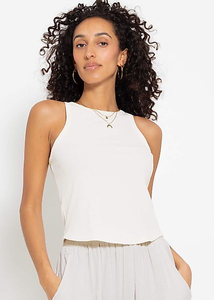 SASSYCLASSY Tanktop Geripptes Basic Tanktop Ärmelloses günstig online kaufen