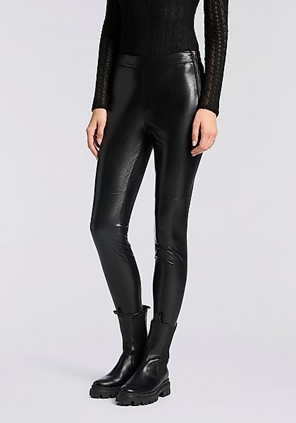 BOSS ORANGE Leggings Taskin Premium Damenmode Slim Fit in Lederoptik günstig online kaufen