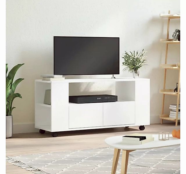 furnicato TV-Schrank Weiß 102x34,5x43 cm Holzwerkstoff günstig online kaufen