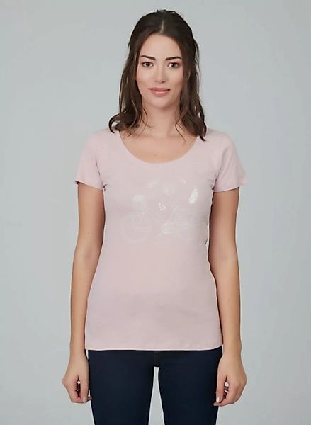 Damenshirt Vorne Mit Alloverdruck Aus 100% Bio Baumwolle günstig online kaufen