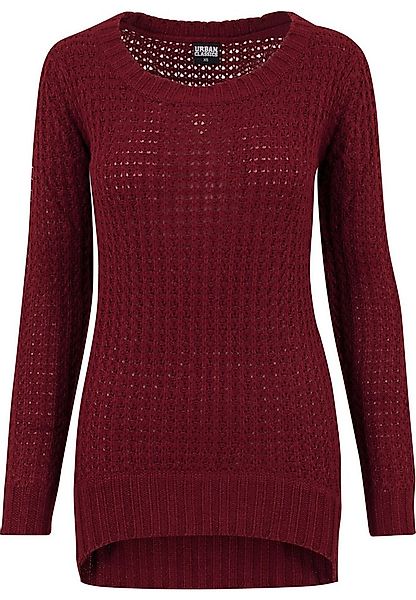 URBAN CLASSICS Sweatshirt Urban Classics Damen Ladies Long Wideneck Sweater günstig online kaufen