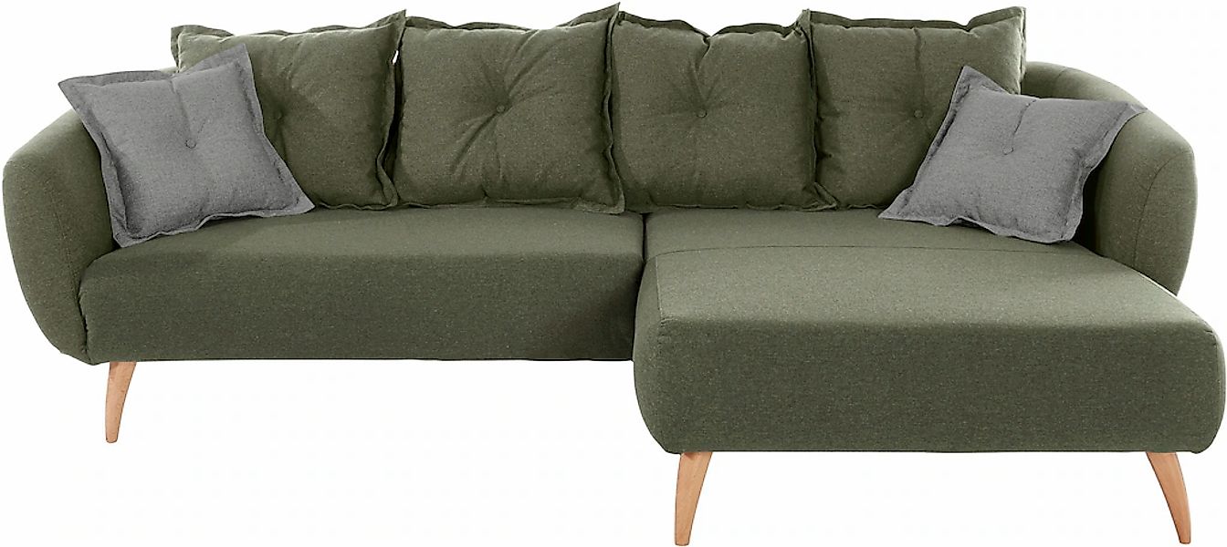 Home affaire Ecksofa "Baggio formschöne Polsterecke, bequem, Breite 277cm, günstig online kaufen