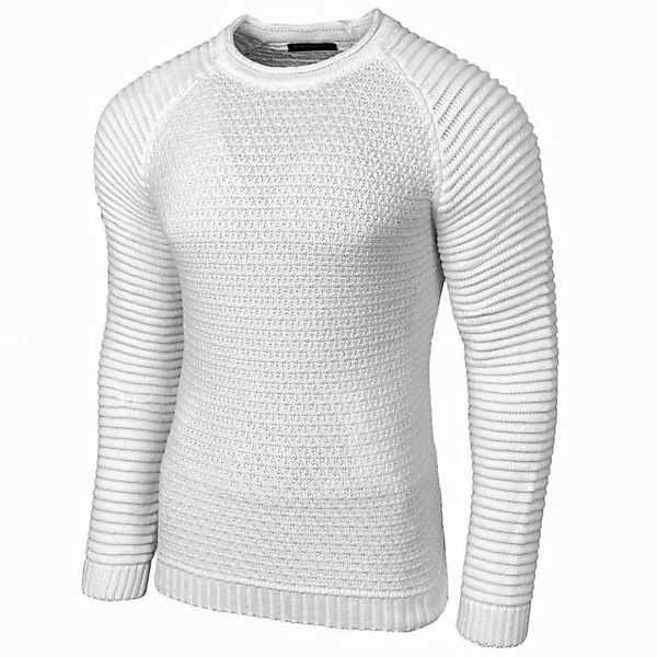 Baxboy Strickpullover Baxboy Strickpullover Herren Two Tone Rundhals Pullov günstig online kaufen