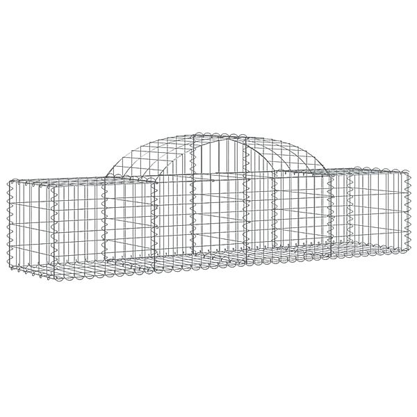 Vidaxl Gabionen Mit Hochbogen 13 Stk. 200x50x40/60 Cm Verzinktes Eisen günstig online kaufen