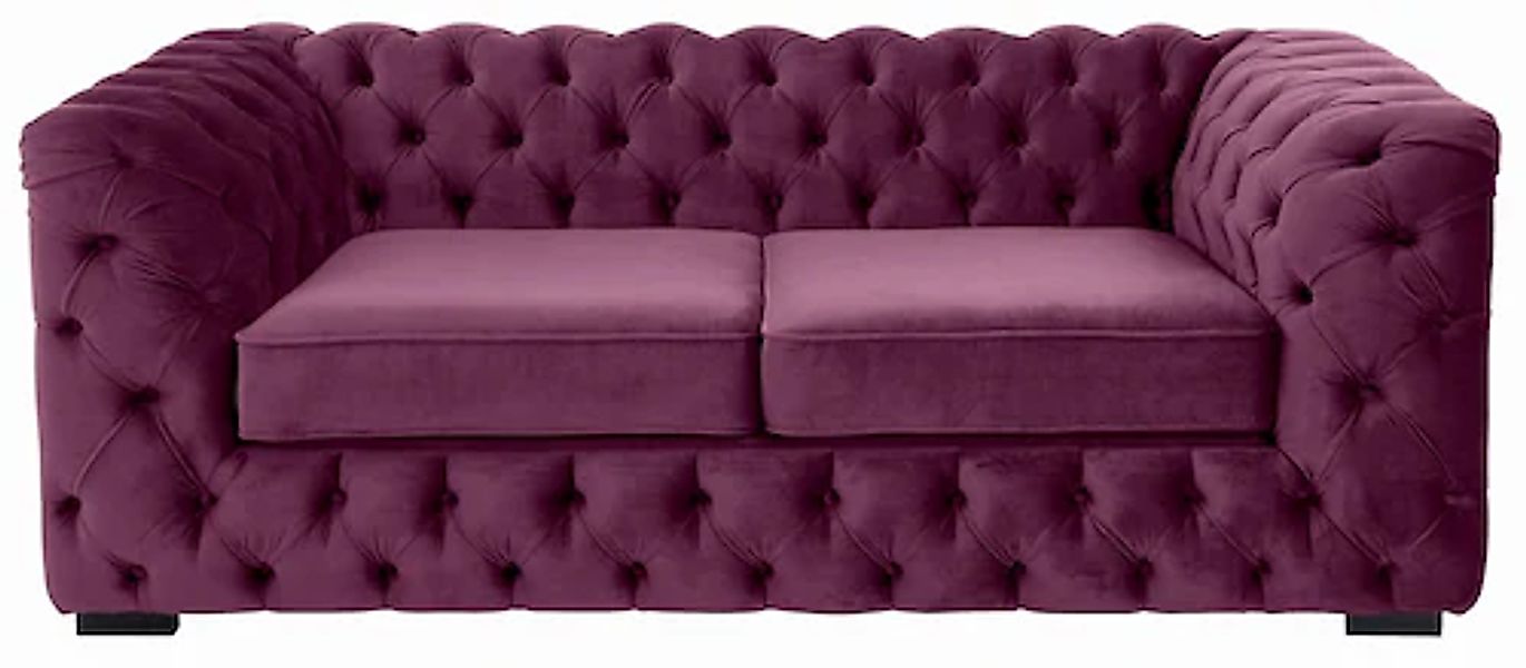 Home affaire Chesterfield-Sofa »Kalina«, mit klassischer Chesterfield-Knopf günstig online kaufen