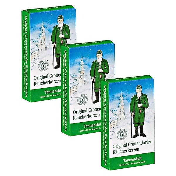 Crottendorfer Duftkerze 3 Päckchen - Tanne günstig online kaufen