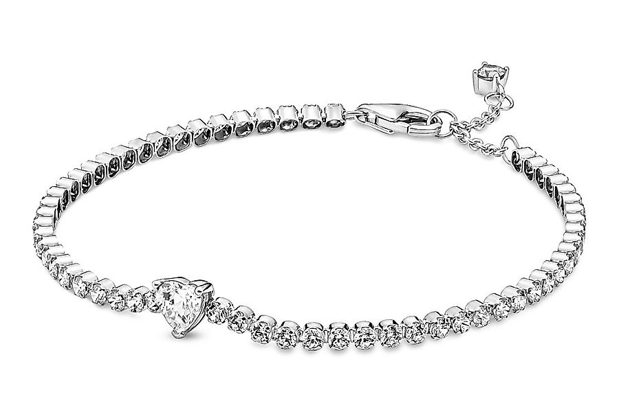 Pandora Tennisarmband Funkelndes Herz Silber günstig online kaufen