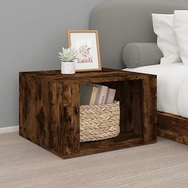 Vidaxl Nachttisch Räuchereiche 57x55x36 Cm Holzwerkstoff günstig online kaufen