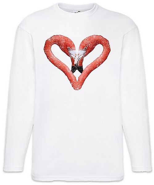 Urban Backwoods Langarmshirt Flamingo Heart I Langarm T-Shirt Herz Love Lie günstig online kaufen