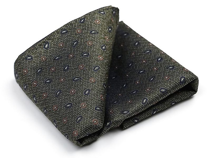 Suitable Seide Einstecktuch Small Paisley Olive - günstig online kaufen