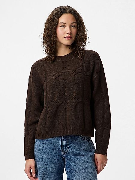 pieces Strickpullover PCJENNA LS O-NECK CABLE KNIT NOOS BC günstig online kaufen