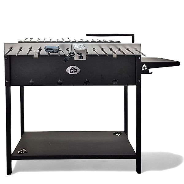Grillpeter Mangal Set Batyr 80 mit 15er Drehspieß Edelstahlmotor günstig online kaufen
