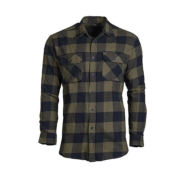 Mil-Tec Karohemd HOLZFÄLLERHEMD LEICHT SCHWARZ/OLIV - XXL günstig online kaufen
