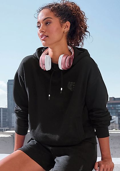 Buffalo Kapuzenpullover, mit Kontraststickerei und seitliche Taschen günstig online kaufen
