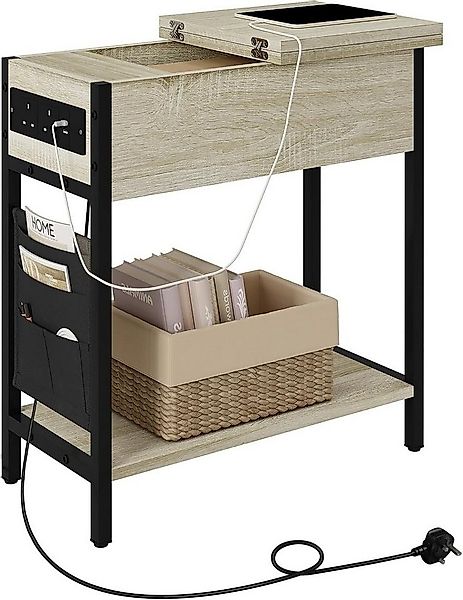 EUGAD Couchtisch (1-St), Beistelltisch mit Ladefunktion&Stauraum, klappbar günstig online kaufen