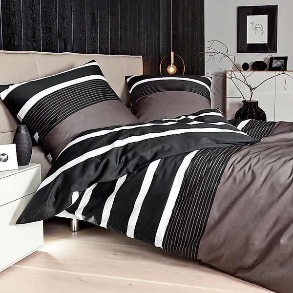 Janine Bettwäsche Davos 65030 07 nougat günstig online kaufen